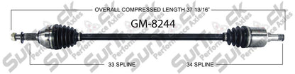New CV Drive Axle Shaft Fits Chevrolet HHR M/T 2006-11 Front P