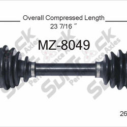 Nuevo eje de transmisión CV para Mazda 626 1982-87 delantero D