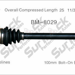 Nuevo eje de transmisión CV para BMW X5 3.0L, A/T 2001-06 trasero D/P