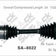 New CV Drive Axle Shaft Fits Saab 9-5 2002-10 Front D/P