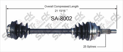 New CV Drive Axle Shaft Fits Saab 900 1981-86 Front D
