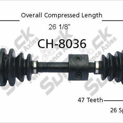 CV Drive Axle Shaft Fits Town & Country Caravan Voyager 87-95 Front L or Right