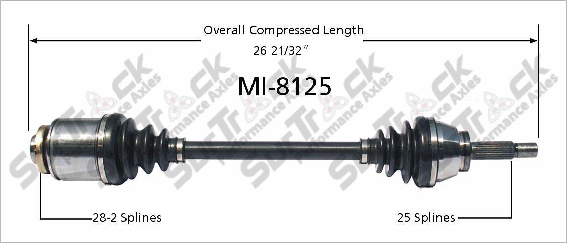 New CV Drive Axle Shaft Fits Mitsubishi Outlander 2003-06 Front P