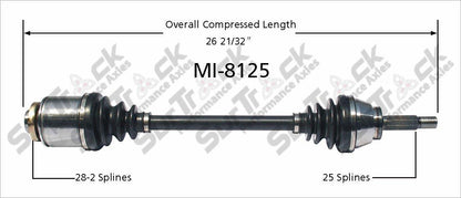 New CV Drive Axle Shaft Fits Mitsubishi Outlander 2003-06 Front P