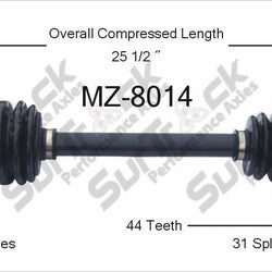 New CV Drive Axle Shaft Fits Mazda Millenia 1995-02 Front D