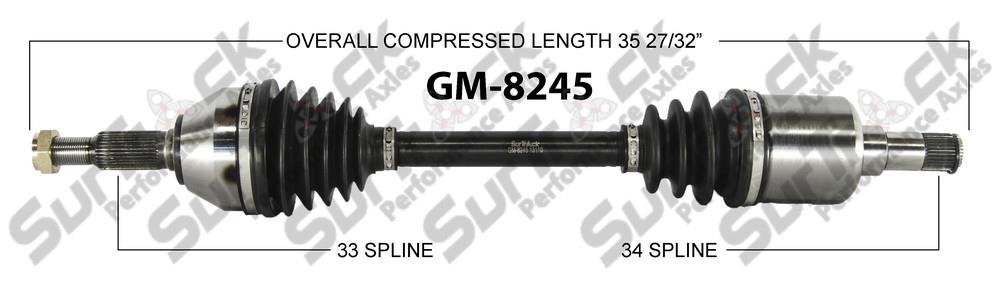 New CV Drive Axle Shaft Fits Chevrolet HHR M/T 2006-11 Front D