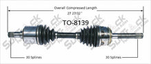Complete Front CV Drive Axle Shaft Fits Lexus LX470 Toyota Land Cruiser 98-07