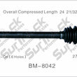 New CV Drive Axle Shaft Fits BMW 525i, 528i, 530i(M/T and A/T) 1997-03 Rear D/P