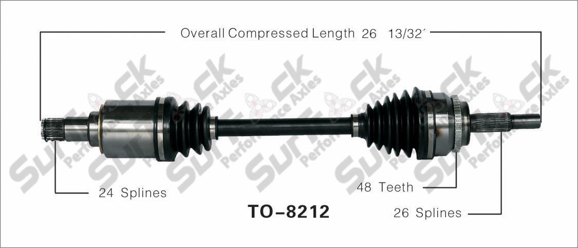 New CV Drive Axle Shaft Assembly Fits Toyota Camry 2007-09 Front Driver Side