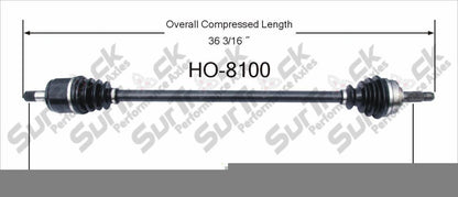New CV Drive Axle Shaft Fits Honda Prelude 1984-87 Front D