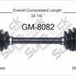 New CV Drive Axle Shaft Fits Geo Metro Isuzu Stylus 1990-93 Front D