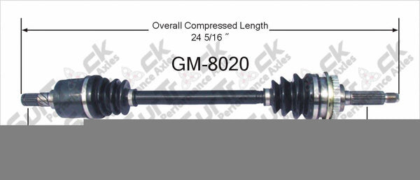 New CV Drive Axle Shaft Fits Chevy&Geo Metro Suzuki Swift 1995-01 Front D