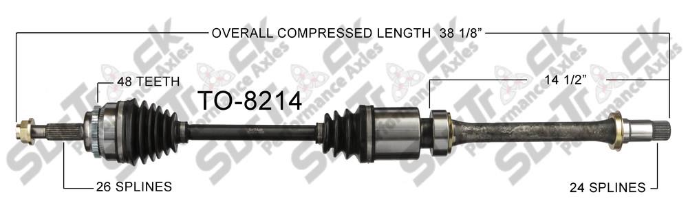 New CV Drive Axle Shaft Fits Toyota Camry A/T 2007-09 Front P