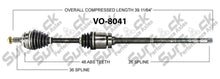Nuevo eje de transmisión CV compatible con Volvo S60 01-08 V70 01-05 M/T Turbo Front Pass.