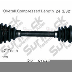 New CV Drive Axle Shaft Fits Aveo G3 Wave Suzuki Swift + M/T 2004-09 Front D