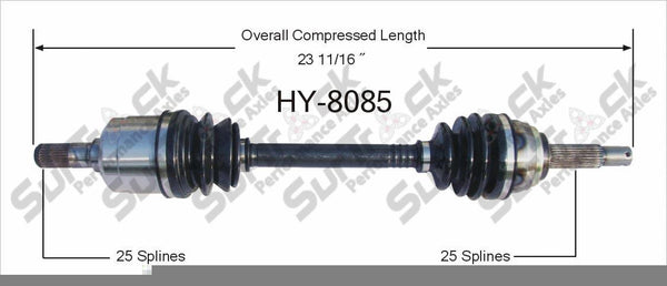 New CV Drive Axle Shaft Fits Colt Summit Scoupe Mirage Colt 89-95 Front D/P
