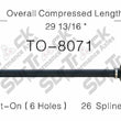 Nuevo eje de transmisión CV para Toyota MR2 M/T 1985-86 trasero P