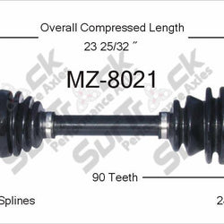 Nuevo eje de transmisión CV para Ford Probe Mazda 626, MX-6 1988-92 delantero D