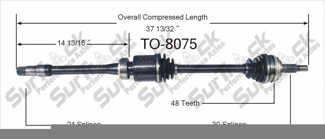 New CV Drive Axle Shaft Fits Toyota Avalon Camry Solara Sienna 2002-08 Front P