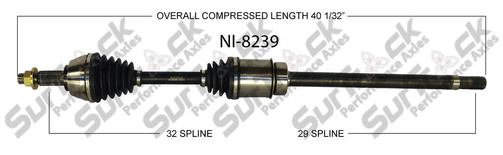 CV Drive Axle Shaft For 07-12 Nissan Altima 3.5L Manual Transmission Right P/S