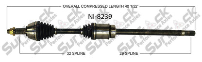 CV Drive Axle Shaft For 07-12 Nissan Altima 3.5L Manual Transmission Right P/S