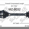 Nuevo eje de transmisión CV para Ford Probe Mazda 626, MX-6 1994-02 delantero D