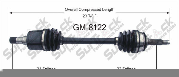 New CV Drive Axle Shaft Fits Spectrum Geo Spectrum Isuzu I-Mark 1985-89 Front D
