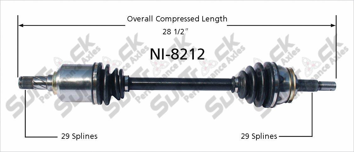 New CV Drive Axle Shaft Fits Nissan Quest 2004-06 Front D