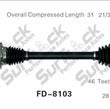 New CV Drive Axle Shaft Fits Lincoln LS 2000-02 Rear D