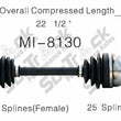 New CV Drive Axle Shaft Fits Mitsubishi Galant Sigma 1988 Front D