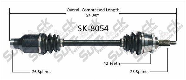 New CV Drive Axle Shaft Fits Suzuki Aerio 2004-07 Front P