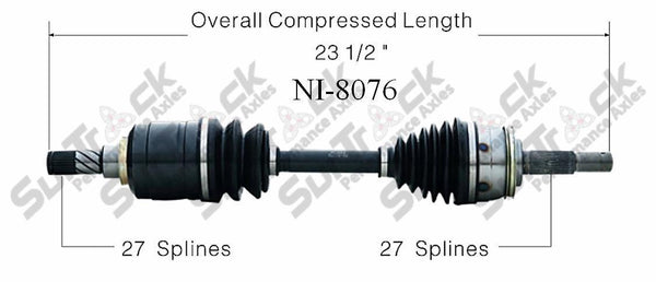 New CV Drive Axle Shaft Fits Nissan Stanza Wagon 1986-89 Front D