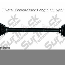 New CV Drive Axle Shaft Fits Cadillac CTS 2003-07 Rear P