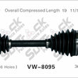 New CV Drive Axle Shaft Fits Volkswagen Beetle 1.9L A/T 2004-07 Front D