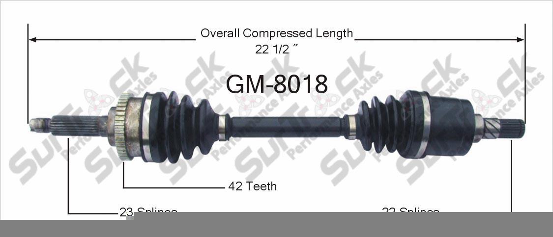 CV Drive Axle Shaft Fits Geo Metro Suzuki Swift 1995-01 Front D