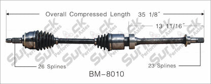 New CV Drive Axle Shaft Fits Mini Cooper Naturally Aspirated A/T 2002-08 front P