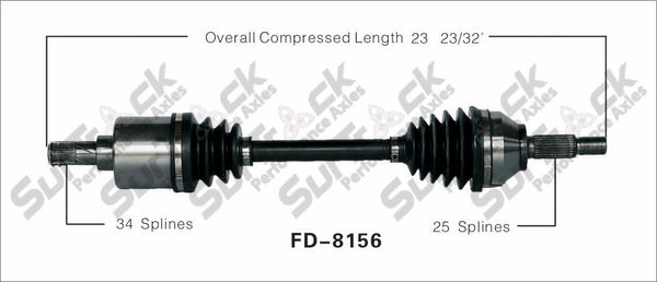 Nuevo eje de transmisión CV para Ford Focus SVT 2002-04 delantero D