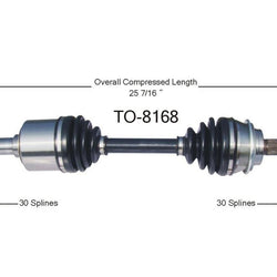 L or R Ft TO-8168 CV Axle Shaft 05-13 Tacoma 07-13 FJ 03-13 4Runner 03-09 LX470