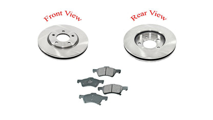 Caravan Town & Country Front Brake Rotors 53004 & Ceramic Pads 4 W/ Disc Ck Info