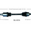 Nuevo eje de transmisión CV para Suzuki Swift (SOHC) 1989-94 lado del conductor delantero