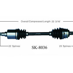 New CV Drive Axle Shaft Fits Suzuki Swift (SOHC) 1989-94 Front Driver Side