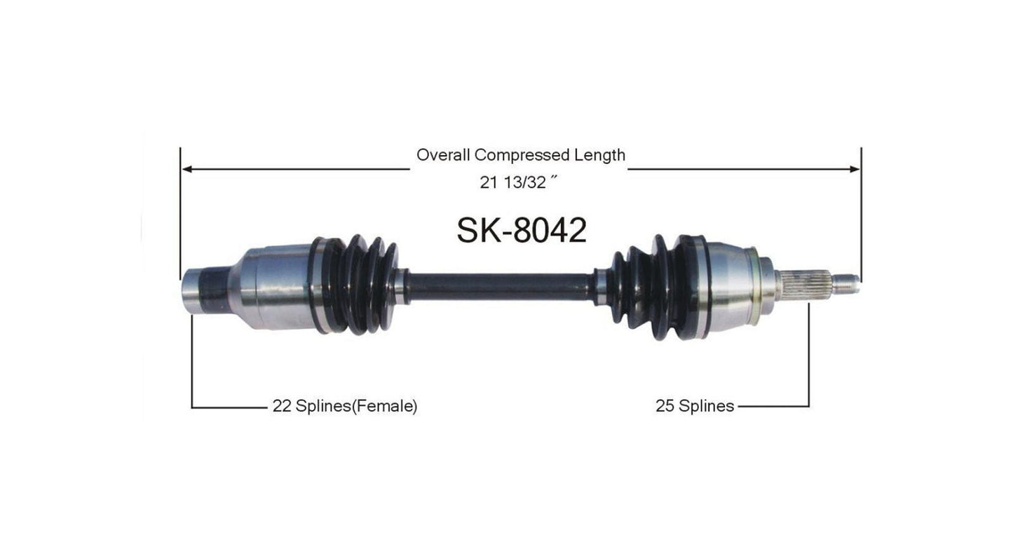 New CV Passenger Side Axle Shaft Fits Suzuki Swift (DOHC) 1989-94