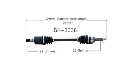 New CV Drive Axle Shaft Fits Suzuki Swift (SOHC) 1989-94 Front Driver Side