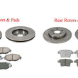 Fits Jaguar 2005-2008 Type X Front & Rear Brake Disc Rotors & Ceramic Pads