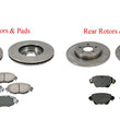 Fits 2002-2004 Jaguar Type X Front & Rear Brake Disc Rotors & Ceramic Pads 6pc