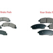 Fits 00-04 Ford F250 F350 Super Duty Excursion Front & Rear Brake Ceramic Pads