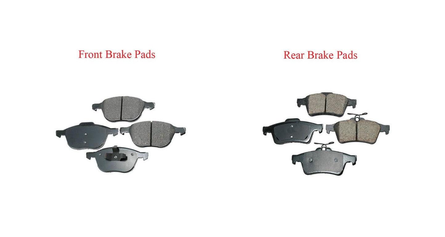 Front & Rear Ceramic Brake Pads For Mazda 5 2006 2007 2008 2009 2010 2011 2012