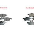 Frt & Rear Ceramic Brake Pads New CD1044 CD1095 For 06-12 Mazda 5 04-11 V40