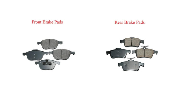 Frt & Rear Ceramic Brake Pads New CD1044 CD1095 For 06-12 Mazda 5 04-11 V40