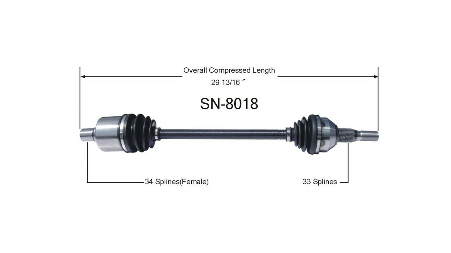 Nuevo eje de transmisión CV para Saturn Vue 2002-05 lado del pasajero delantero